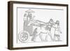 An Assyrian King in His Chariot of State, from the Imperial Bible Dictionary, Published 1889-null-Framed Giclee Print