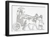 An Assyrian King in His Chariot of State, from the Imperial Bible Dictionary, Published 1889-null-Framed Giclee Print