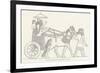 An Assyrian Ruler Rides in His Chariot Drawn by Two Horses with Two Grooms and Two Attendants-null-Framed Premium Giclee Print