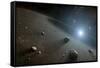 An Asteroid Belt around the Bright Star Vega-null-Framed Stretched Canvas