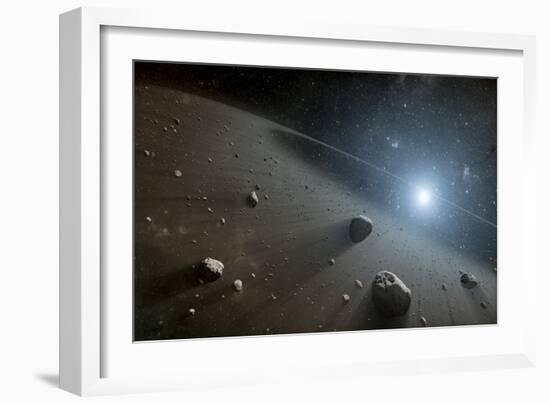 An Asteroid Belt around the Bright Star Vega-null-Framed Art Print