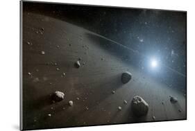 An Asteroid Belt around the Bright Star Vega-null-Mounted Art Print