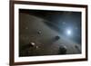 An Asteroid Belt around the Bright Star Vega-null-Framed Art Print