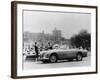 An Aston Martin DB2-4 MKII, with Windsor Castle in the Background, 1956-null-Framed Photographic Print