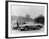 An Aston Martin DB2-4 MKII, with Windsor Castle in the Background, 1956-null-Framed Photographic Print