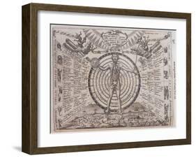 An Astrological Chart, 1646-Athanasius Kircher-Framed Giclee Print