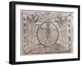 An Astrological Chart, 1646-Athanasius Kircher-Framed Giclee Print