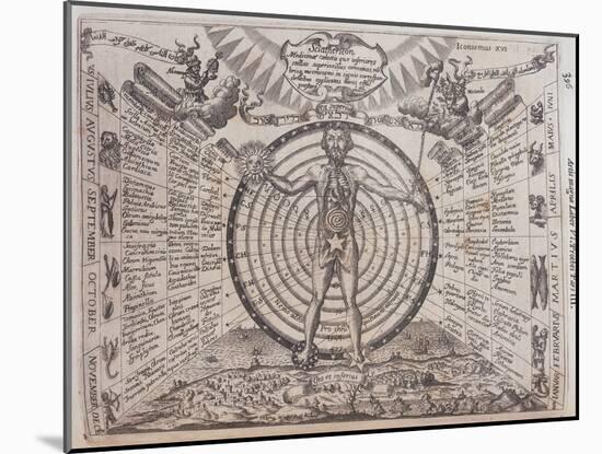 An Astrological Chart, 1646-Athanasius Kircher-Mounted Giclee Print