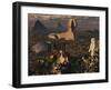 An Astronaut Explorer Comes across Familiar Structures on an Alien Landscape-Stocktrek Images-Framed Photographic Print