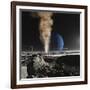 An Astronaut Observes the Ruption of One of Triton's Giant Cryogeysers-Stocktrek Images-Framed Photographic Print