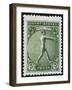 An Athlete Jumping. Greece 1906 Olympic Games 5 Lepta, Unused-null-Framed Giclee Print