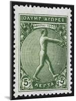 An Athlete Jumping. Greece 1906 Olympic Games 5 Lepta, Unused-null-Mounted Giclee Print