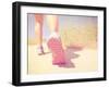 An Athletic Pair of Legs Running on a Path during Sunrise or Sunset - Healthy Lifestyle Concept Don-graphicphoto-Framed Photographic Print