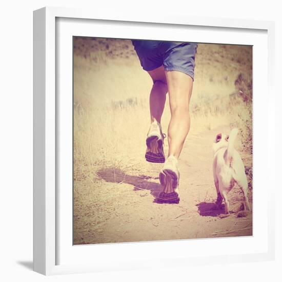 An Athletic Pair of Legs-graphicphoto-Framed Photographic Print