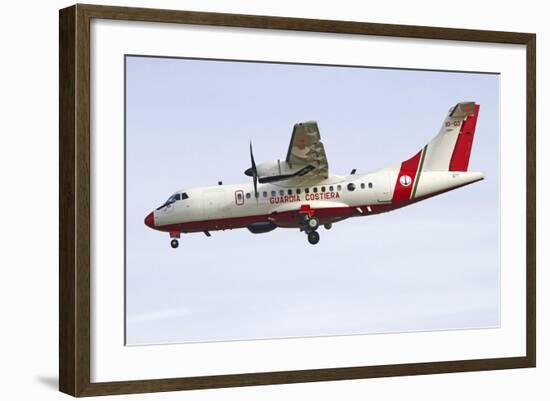 An Atr-42 of the Italian Coast Guard-null-Framed Photographic Print