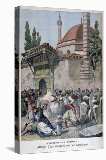 An Attack on a Mosque by Armenians, 1895-Henri Meyer-Stretched Canvas