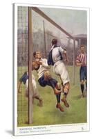 An Attacking Player Gives the Keeper a Firm Shoulder Barge Sending Him into His Own Net-S.t. Dadd-Stretched Canvas