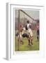 An Attacking Player Gives the Keeper a Firm Shoulder Barge Sending Him into His Own Net-S.t. Dadd-Framed Art Print