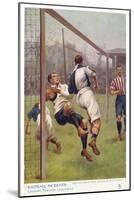 An Attacking Player Gives the Keeper a Firm Shoulder Barge Sending Him into His Own Net-S.t. Dadd-Mounted Art Print