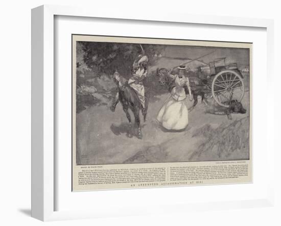 An Attempted Assassination at Sibi-Frank Craig-Framed Giclee Print