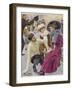 An Attentive Fellow Kneels and Enquires as to the Health of His Charming Companion-Oscar Bluhm-Framed Photographic Print