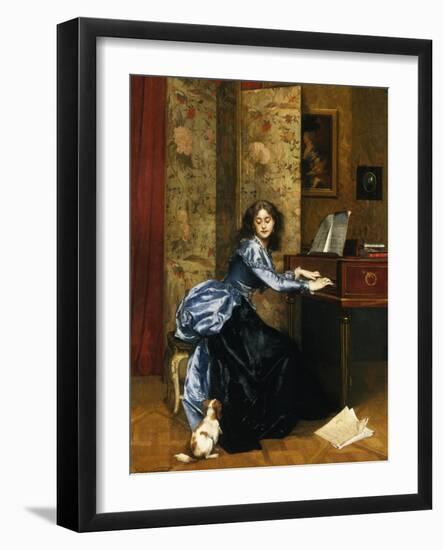 An Attentive Pet-Jules Adolphe Goupil-Framed Giclee Print