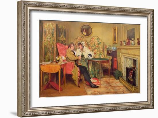 An Attentive Visitor-Walter Dendy Sadler-Framed Giclee Print