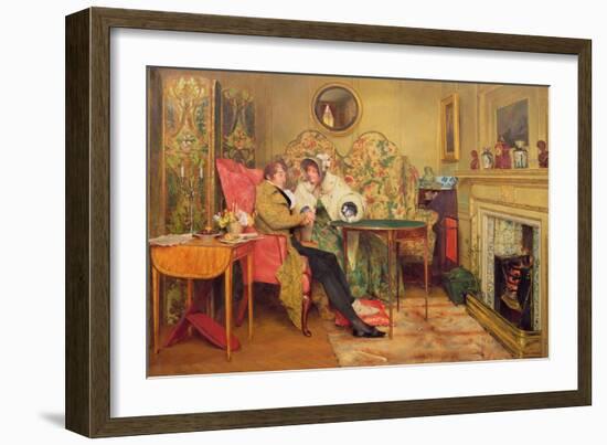 An Attentive Visitor-Walter Dendy Sadler-Framed Giclee Print