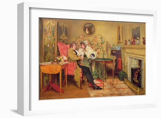 An Attentive Visitor-Walter Dendy Sadler-Framed Giclee Print