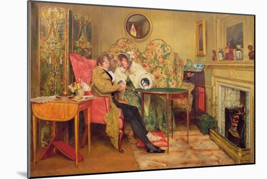 An Attentive Visitor-Walter Dendy Sadler-Mounted Giclee Print