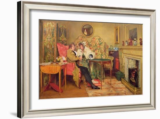 An Attentive Visitor-Walter Dendy Sadler-Framed Giclee Print