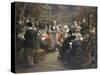 An Auction at the Hotel Drouot, Paris, 1921-Albert Bettannier-Stretched Canvas