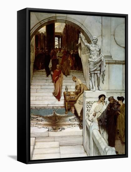 An Audience at Agrippa's, 1875-Sir Lawrence Alma-Tadema-Framed Stretched Canvas