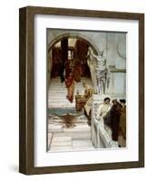 An Audience at Agrippa's, 1875-Sir Lawrence Alma-Tadema-Framed Giclee Print