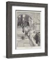 An Audience at Agrippa'S-Sir Lawrence Alma-Tadema-Framed Giclee Print