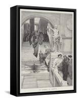 An Audience at Agrippa'S-Sir Lawrence Alma-Tadema-Framed Stretched Canvas