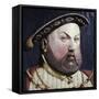 An Augsberg Polychrome Limewood Relief of Henry Viii, Mid 16th Century-Hans Holbein the Younger-Framed Stretched Canvas