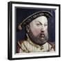 An Augsberg Polychrome Limewood Relief of Henry Viii, Mid 16th Century-Hans Holbein the Younger-Framed Premium Giclee Print