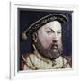 An Augsberg Polychrome Limewood Relief of Henry Viii, Mid 16th Century-Hans Holbein the Younger-Framed Giclee Print