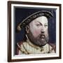 An Augsberg Polychrome Limewood Relief of Henry Viii, Mid 16th Century-Hans Holbein the Younger-Framed Giclee Print