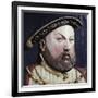 An Augsberg Polychrome Limewood Relief of Henry Viii, Mid 16th Century-Hans Holbein the Younger-Framed Giclee Print