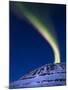 An Aurora Borealis Shooting Up from Toviktinden Mountain, Norway-Stocktrek Images-Mounted Photographic Print