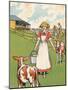 'An Australian Dairy Farm', 1912-Charles Robinson-Mounted Giclee Print
