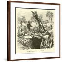 An Australian Gold-Mine-null-Framed Giclee Print