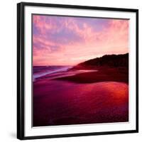 An Australian Sunset on a Beach-Trigger Image-Framed Photographic Print