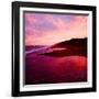 An Australian Sunset on a Beach-Trigger Image-Framed Photographic Print