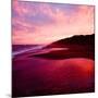 An Australian Sunset on a Beach-Trigger Image-Mounted Photographic Print