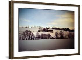 An Austrian Farm in the Wintertime, Austria, Europe-Sabine Jacobs-Framed Photographic Print