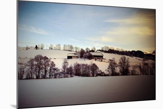 An Austrian Farm in the Wintertime, Austria, Europe-Sabine Jacobs-Mounted Photographic Print