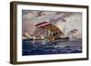 An Austrian Hansa-Brandenburg Seaplane is Forced Down-Alex Kirkheff-Framed Art Print